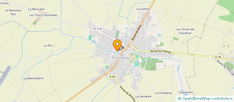 localisation de l'entreprise MADAME ANNICK BORDAS  PONTLEVOY