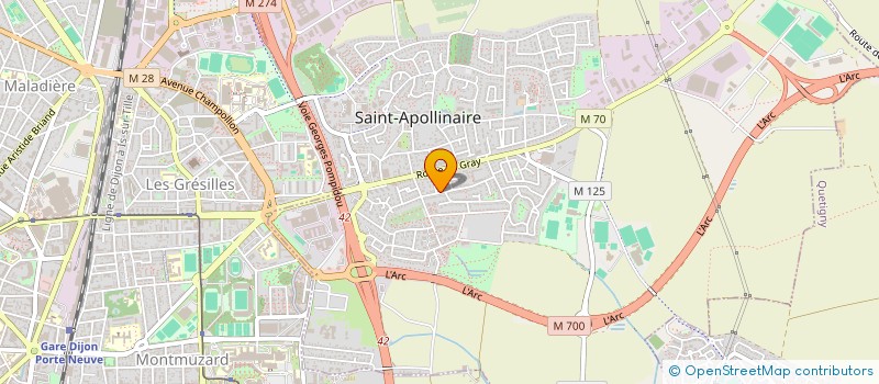 localisation de l'entreprise MADAME ANNICK BOTTON à SAINT-APOLLINAIRE