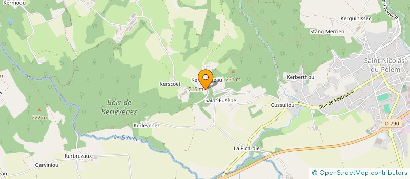localisation de l'entreprise MADAME ANNICK BOUVRESSE à SAINT-NICOLAS-DU-PELEM