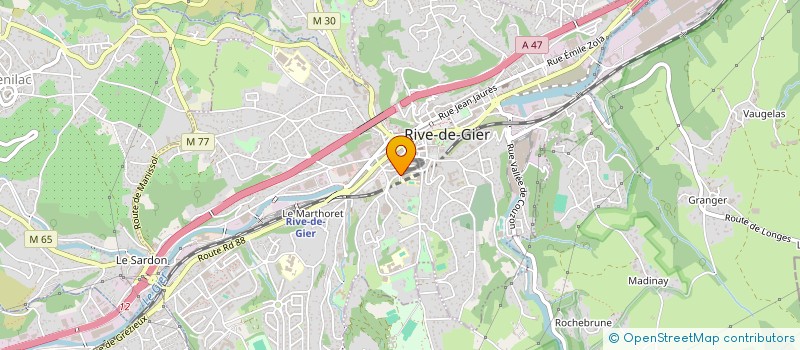 localisation de l'entreprise MADAME ANNICK BREGAIN  RIVE-DE-GIER