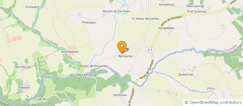 localisation de l'entreprise MADAME ANNICK BRIAND à LANDUDAL