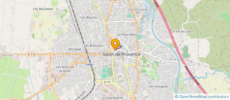 localisation de l'entreprise MADAME ANNICK BRIFFE  SALON-DE-PROVENCE