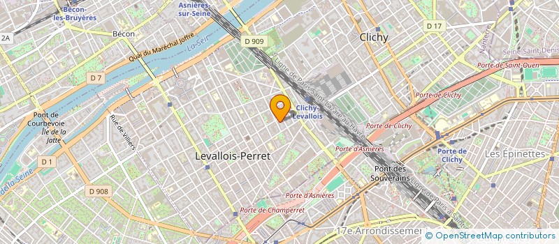localisation de l'entreprise MADAME ANNICK BRILLANT à LEVALLOIS-PERRET