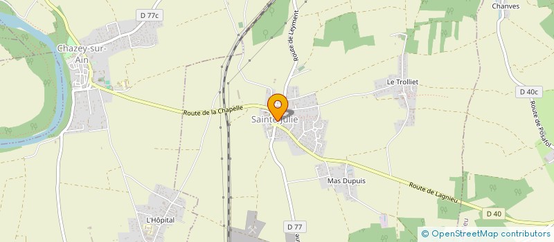 localisation de l'entreprise MADAME ANNICK BRISON  SAINTE-JULIE