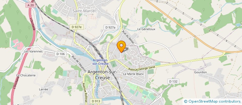 localisation de l'entreprise MADAME ANNICK BROUSSOU à ARGENTON-SUR-CREUSE