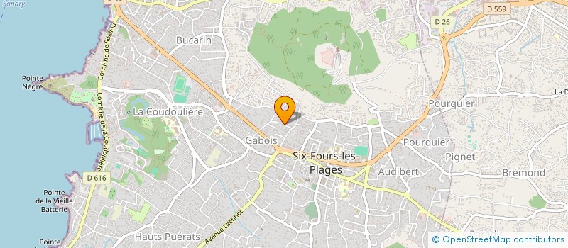 localisation de l'entreprise MADAME ANNICK BRUYERE à SIX-FOURS-LES-PLAGES