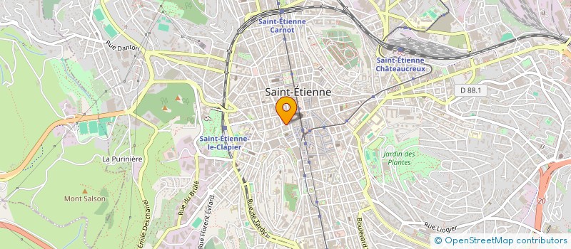 localisation de l'entreprise MADAME ANNICK CABANNE à SAINT-ETIENNE