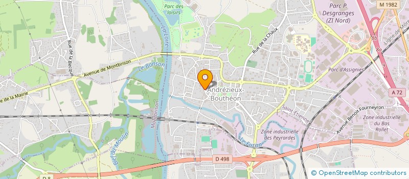 localisation de l'entreprise MADAME ANNICK CABARET  ANDREZIEUX-BOUTHEON