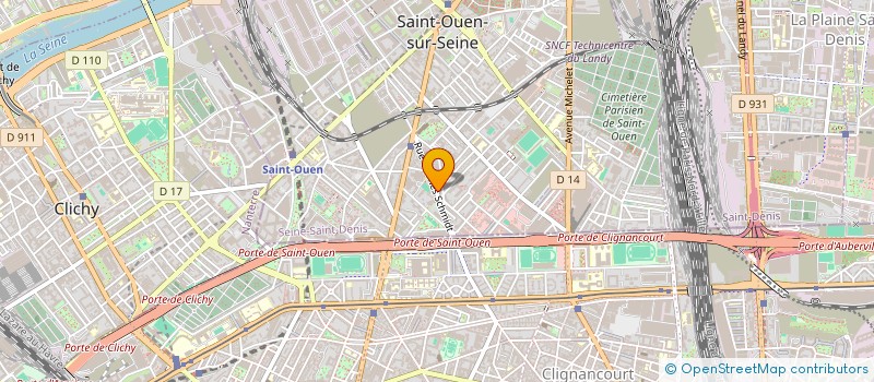 localisation de l'entreprise MADAME ANNICK CADIC  SAINT-OUEN-SUR-SEINE