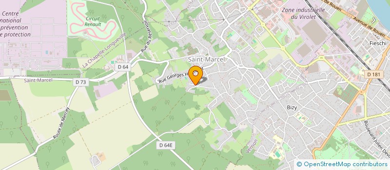 localisation de l'entreprise MADAME ANNICK CAILLE  SAINT-MARCEL