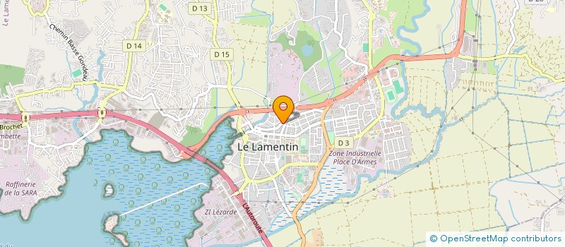 localisation de l'entreprise MADAME ANNICK CALVEYRAC à LE LAMENTIN