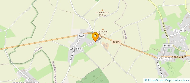 localisation de l'entreprise MADAME ANNICK CARPENTIER  DOMLEGER-LONGVILLERS