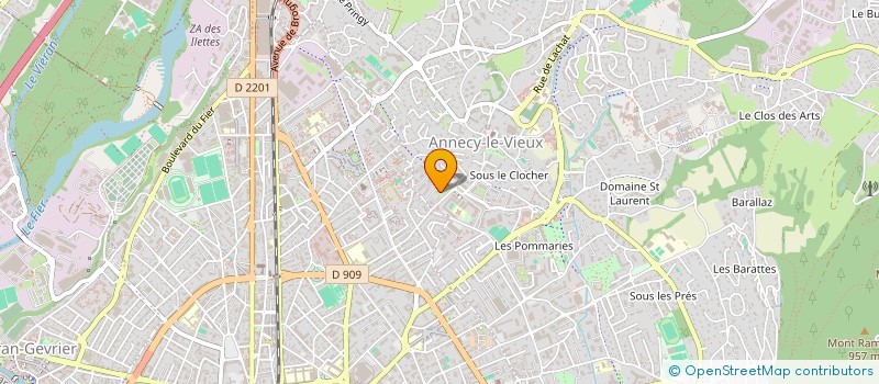 localisation de l'entreprise MADAME ANNICK CARRE à ANNECY