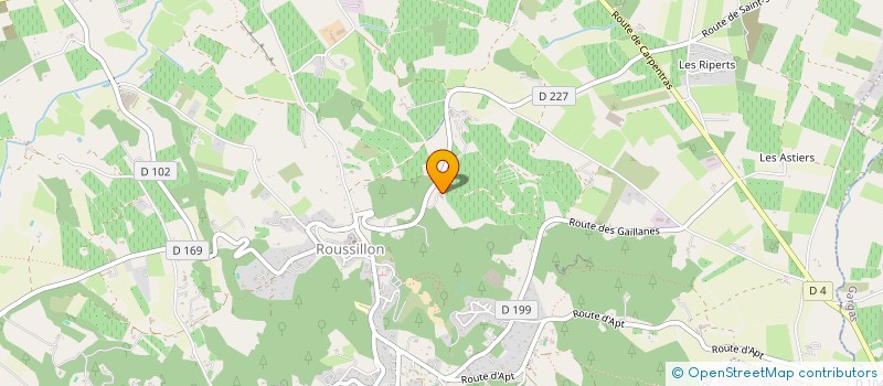 localisation de l'entreprise MADAME ANNICK CELLIER  ROUSSILLON