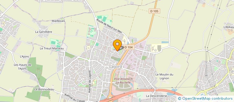 localisation de l'entreprise MADAME ANNICK CHABROUX à LAGORD