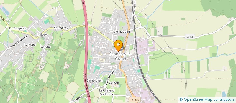 localisation de l'entreprise MADAME ANNICK CHAGNARD  SENNECEY-LE-GRAND