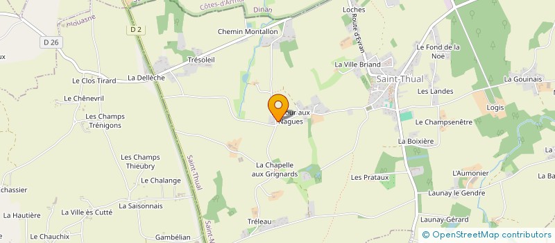 localisation de l'entreprise MADAME ANNICK CHAINON à SAINT-THUAL