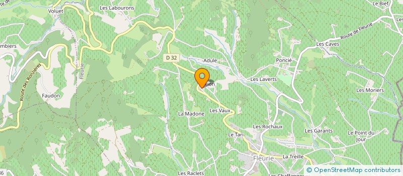 localisation de l'entreprise MADAME ANNICK CHANUDET à FLEURIE