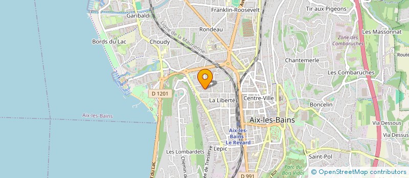 localisation de l'entreprise MADAME ANNICK CHAPON  AIX-LES-BAINS