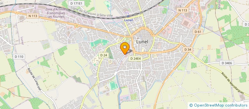 localisation de l'entreprise MADAME ANNICK CHAPUIS à LUNEL
