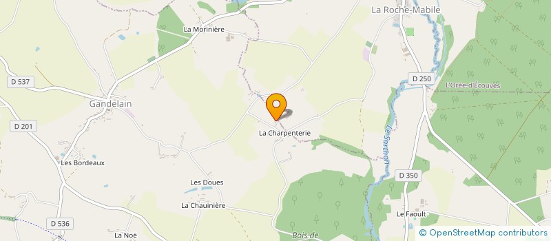 localisation de l'entreprise MADAME ANNICK CHARTIER à GANDELAIN