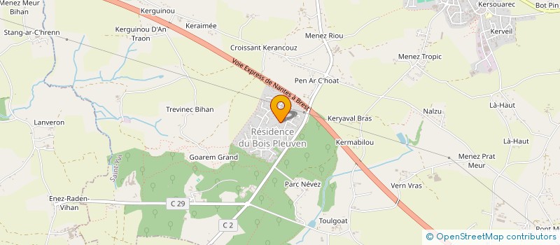 localisation de l'entreprise MADAME ANNICK CHAUMEREUIL  SAINT-YVI