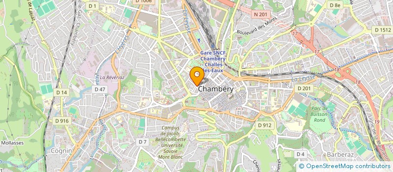 localisation de l'entreprise MADAME ANNICK CHEVALIER  CHAMBERY