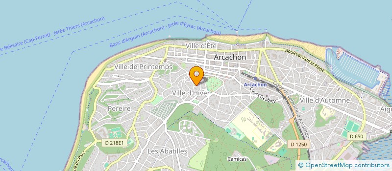 localisation de l'entreprise MADAME ANNICK CHEVALLIER à ARCACHON