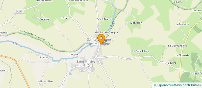 localisation de l'entreprise MADAME ANNICK CHEVALLIER à SAINT-HILAIRE-LE-CHATEL