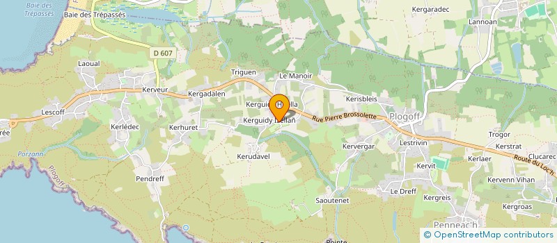 localisation de l'entreprise MADAME ANNICK CHOUIN  PLOGOFF