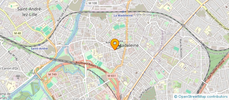 localisation de l'entreprise MADAME ANNICK COOLEN à LA MADELEINE