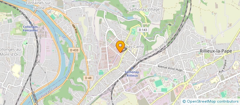 localisation de l'entreprise MADAME ANNICK COTTAZ  SATHONAY-CAMP