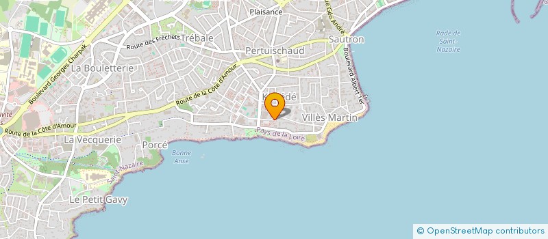 localisation de l'entreprise MADAME ANNICK COUEDEL à SAINT-NAZAIRE