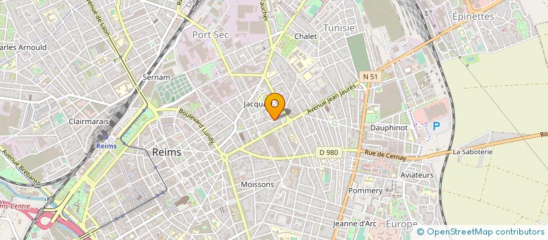 localisation de l'entreprise MADAME ANNICK COULON à REIMS