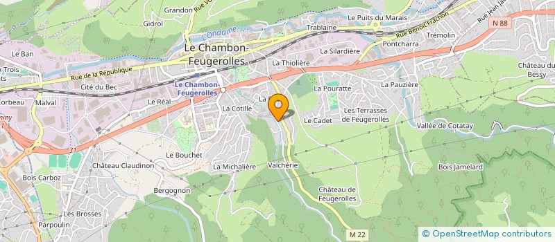 localisation de l'entreprise MADAME ANNICK COURT  LE CHAMBON-FEUGEROLLES