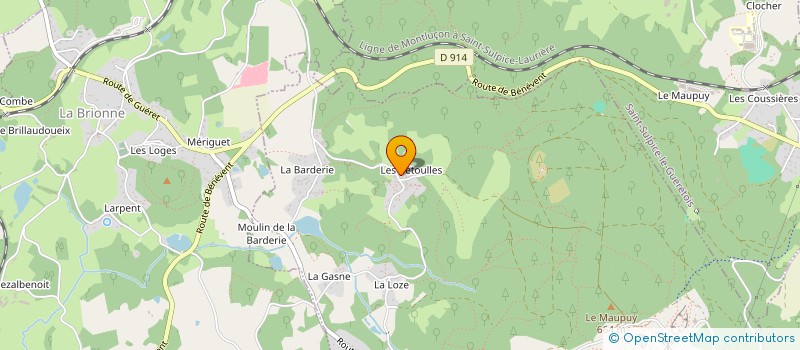 localisation de l'entreprise MADAME ANNICK COUTABLE  SAINT-LEGER-LE-GUERETOIS