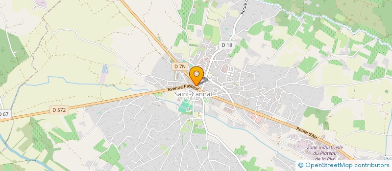 localisation de l'entreprise MADAME ANNICK COUTEL  SAINT-CANNAT