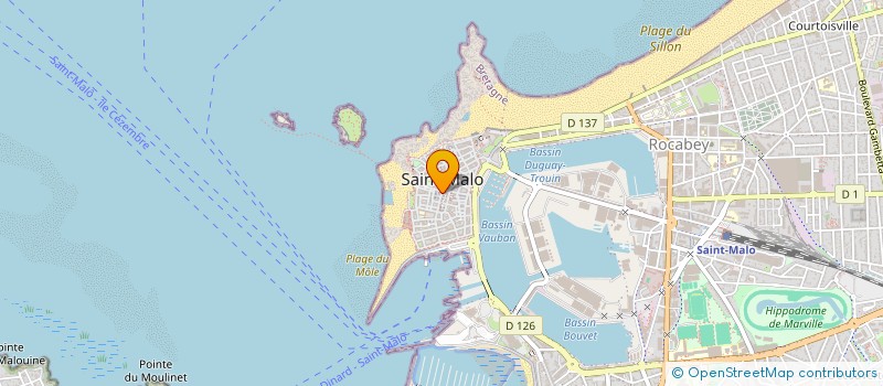 localisation de l'entreprise MADAME ANNICK CROISE  SAINT-MALO