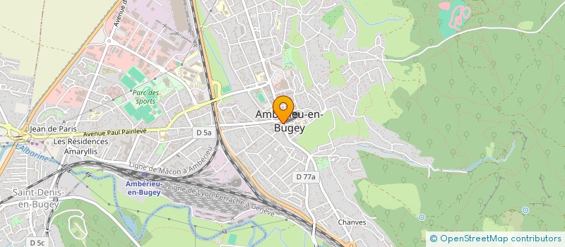 localisation de l'entreprise MADAME ANNICK D ATTOMA  AMBERIEU-EN-BUGEY