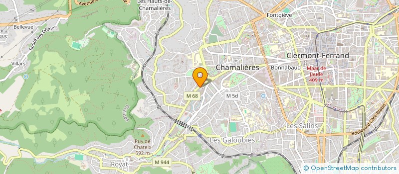 localisation de l'entreprise MADAME ANNICK D'HIER  CHAMALIERES