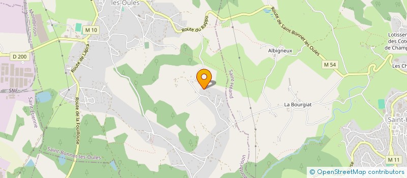 localisation de l'entreprise MADAME ANNICK DAVID  SAINT-BONNET-LES-OULES