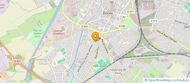 localisation de l'entreprise MADAME ANNICK DAVRILLON  DOUAI