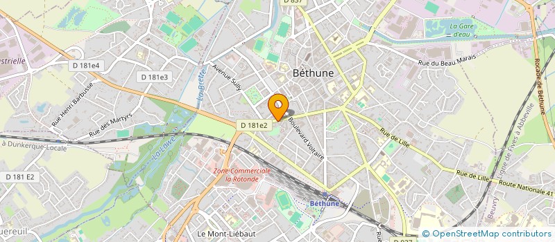 localisation de l'entreprise MADAME ANNICK DEGREAUX à BETHUNE