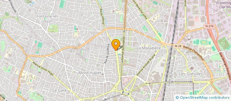 localisation de l'entreprise MADAME ANNICK DEGUIN  DIJON