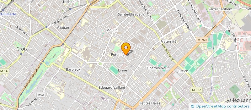 localisation de l'entreprise MADAME ANNICK DELREUX  ROUBAIX