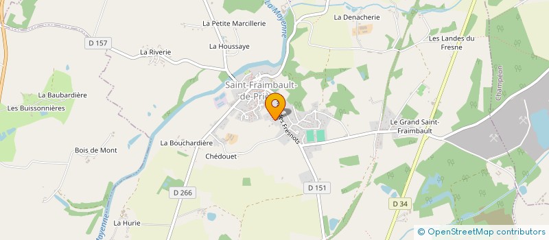 localisation de l'entreprise MADAME ANNICK DENIS  SAINT-FRAIMBAULT-DE-PRIERES