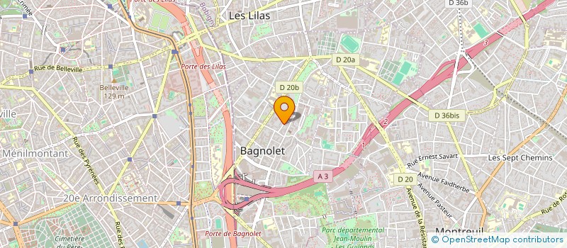 localisation de l'entreprise MADAME ANNICK DESCHAMPS à BAGNOLET