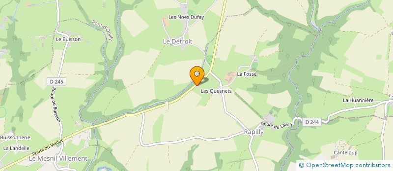 localisation de l'entreprise MADAME ANNICK DESCHAMPS  PIERREFITTE-EN-CINGLAIS