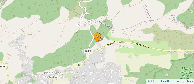 localisation de l'entreprise MADAME ANNICK DESCHAMPS  PLAN-D AUPS SAINTE BAUME