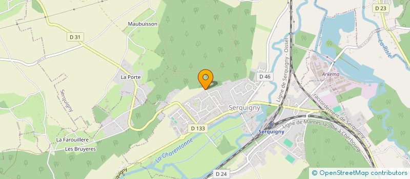 localisation de l'entreprise MADAME ANNICK DETREZ  SERQUIGNY